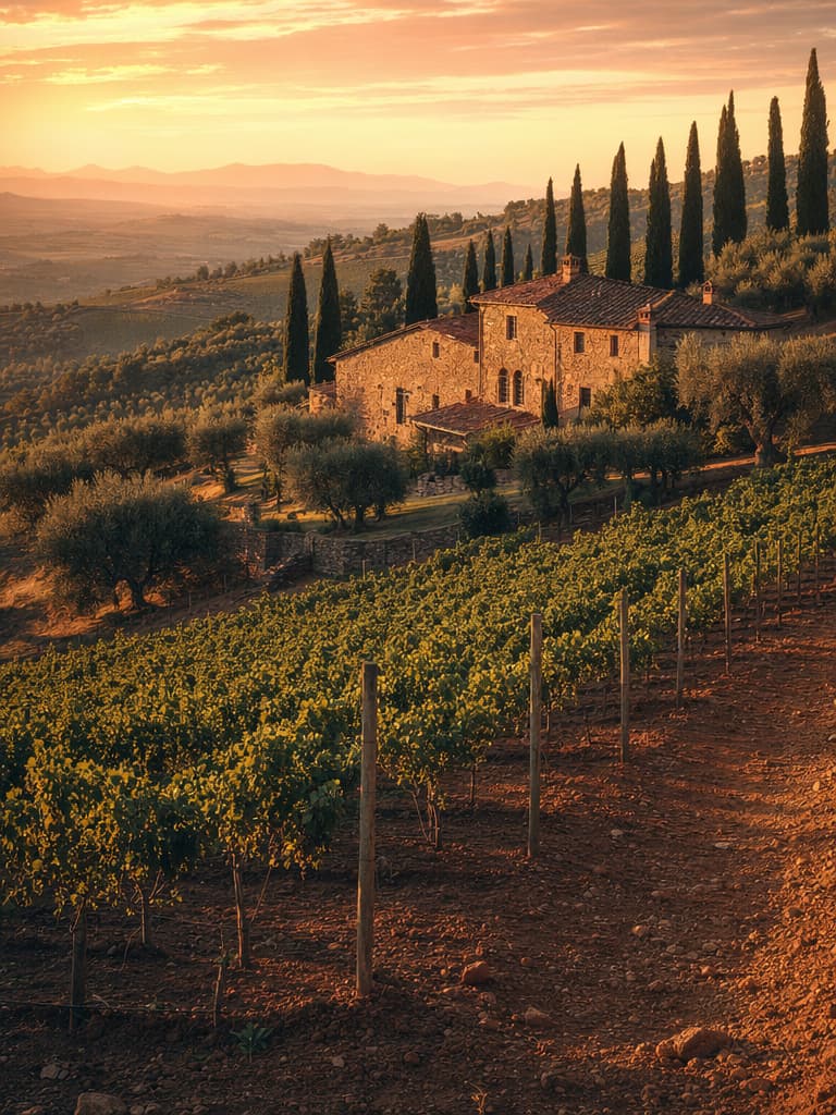 A working plot at Casa Brunello