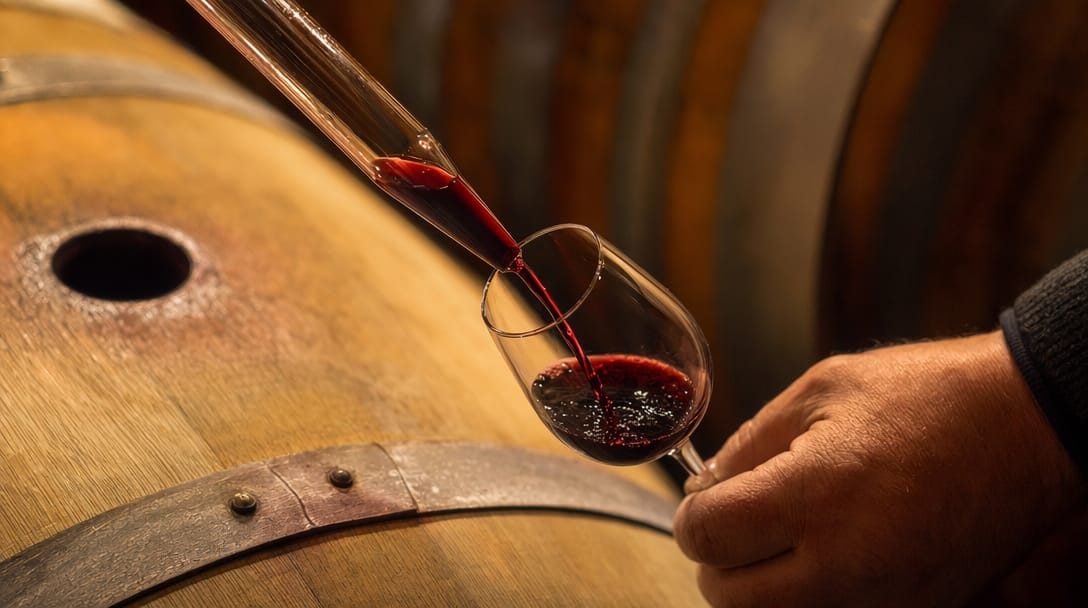 Barrel samples pulled for a blend decision